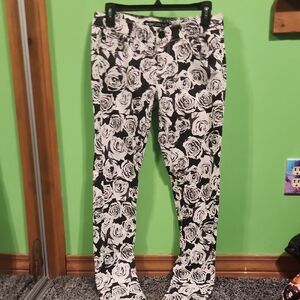 Rose Pattern Pants
